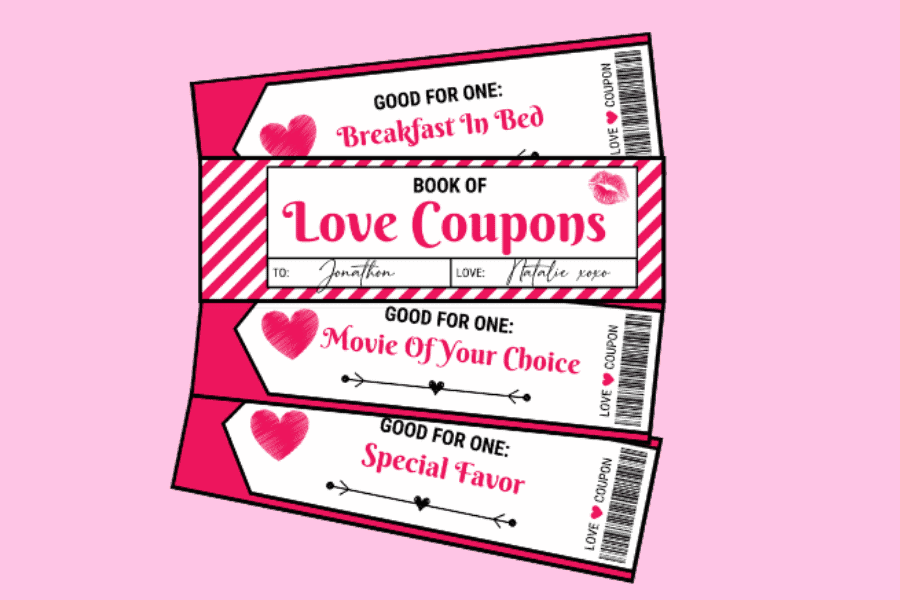 husband's Birthday gift Father's Day love coupons INSTANT DOWNLOAD print at home father's Birthday coupon gift printable fun love coupons